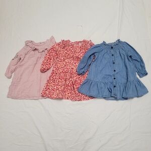 Bundle Of Three Old Navy Dresses, Size 2T